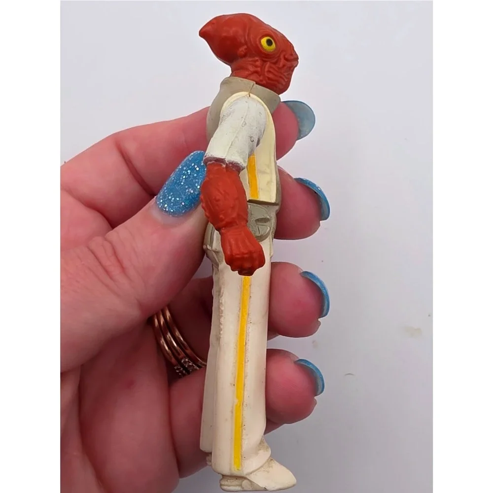 Kenner Admiral Ackbar Action Figure 3.75in White/Red Fair 1982 Star Wars LFL